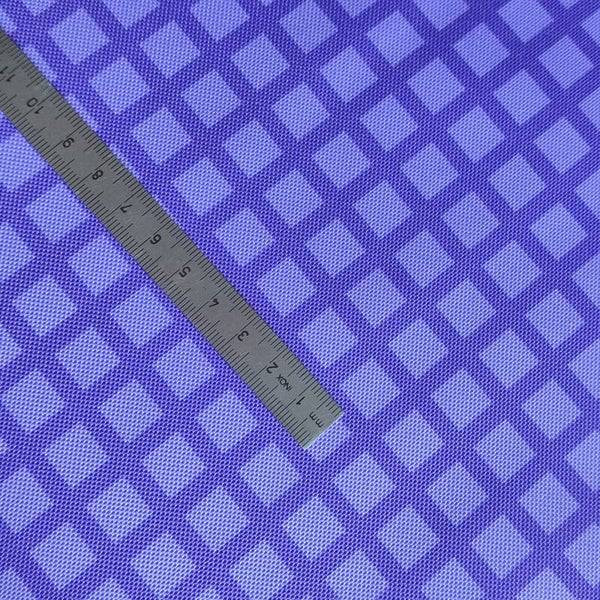 Outdoorstoff Kariert Lila (076) 100% Polyester 15,80/m