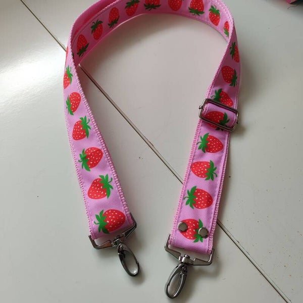 Taschenriemen Erdbeere rosa (TR005)