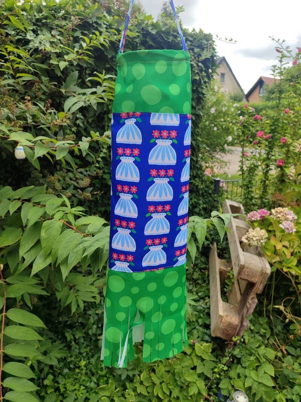 Lampion Vase blau (L 002)