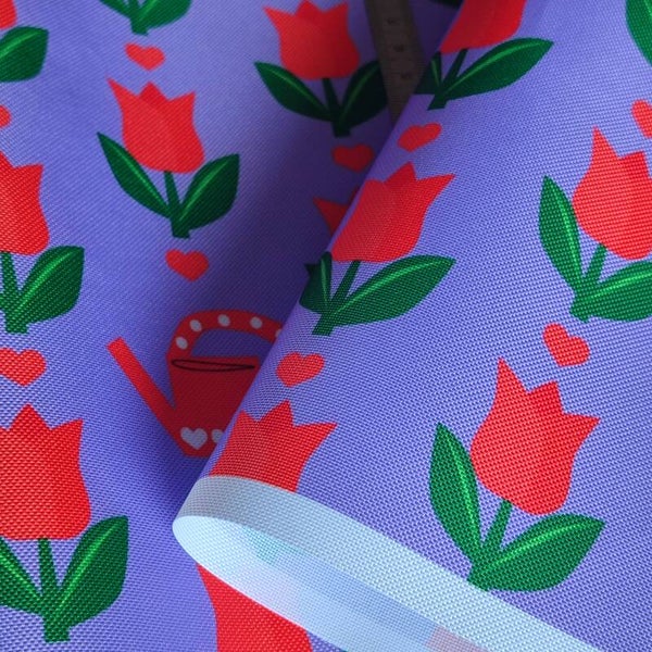 Outdoorstoff Tulpe lila (099) 100% Polyester 15,80/m