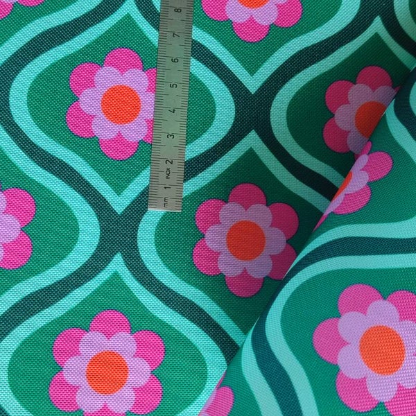 Outdoorstoff Fliese türkisgrün(096) 100% Polyester 15,80/m