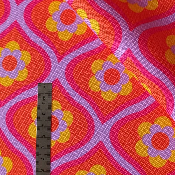 Outdoorstoff Fliese orange (095) 100% Polyester 15,80/m