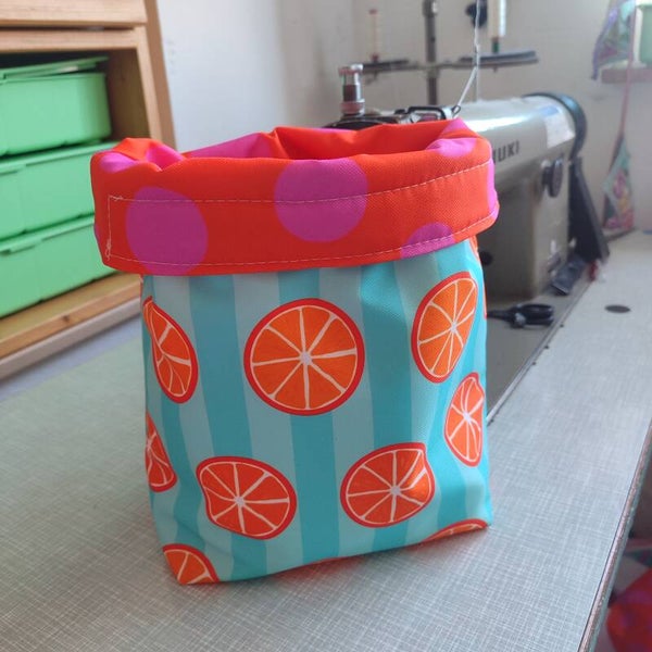 Multifunktionstasche Orange blau(M014)
