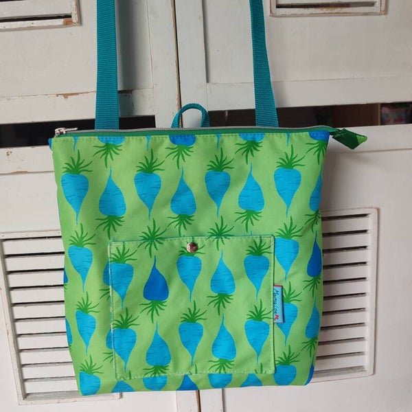 Rucksacktasche Midi Rübe blau grün (RT010)