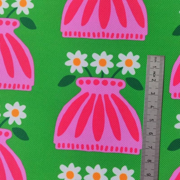 Outdoorstoff Vase grün 100%Polyester 15,80/m (115)
