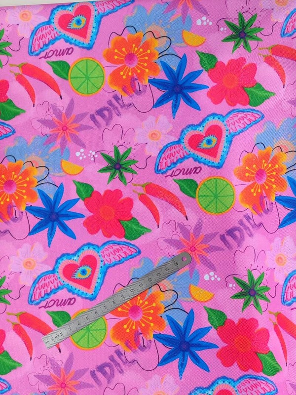 Outdoorstoff Idilio pink 100%Polyester 15,80/m (114)