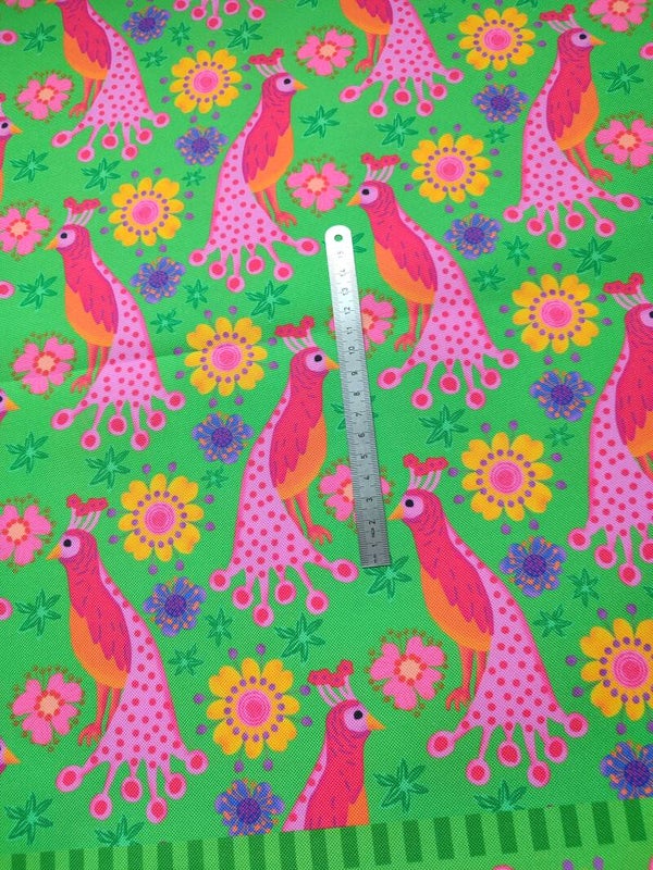Outdoorstoff Wundervogel grün Panel 100% Polyester 15,80/m (133)