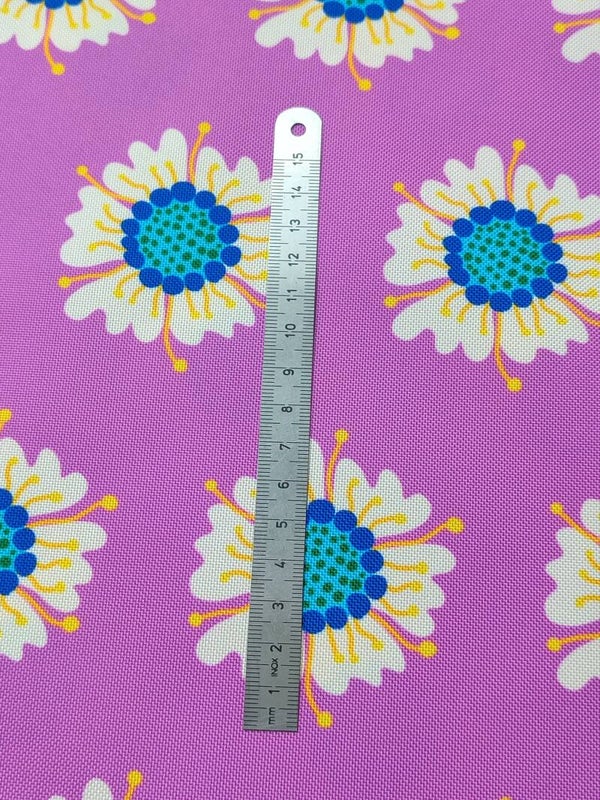 Outdoorstoff Big Flower lila 100% Polyester 15,80/m (130)