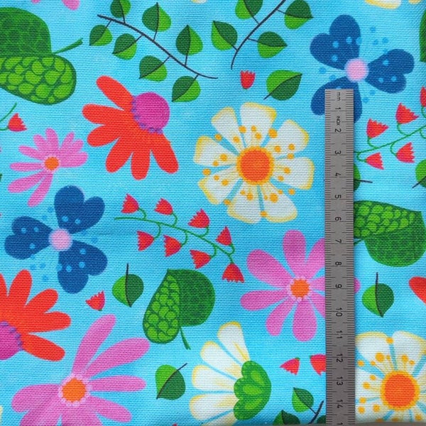 Canvas Vivaflores Blau Reststück (C013)