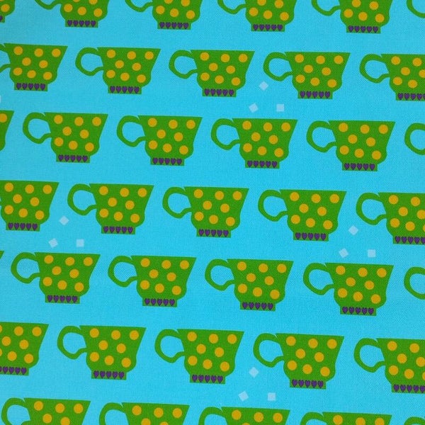 Canvas halber Meter Tasse grün