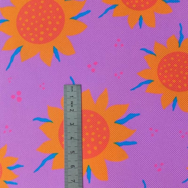 Outdoorstoff Herbstblume flieder (161) 100% Polyester 15,80/m