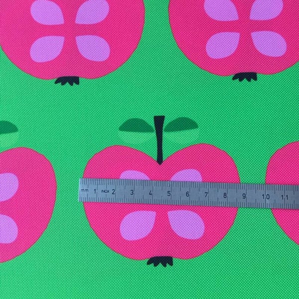 Outdoorstoff Retroapfel grün rot(154) 100% Polyester 15,80/m
