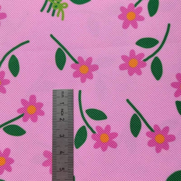 Outdoorstoff Blümchen rosa (140) 100% Polyester 15,80/m