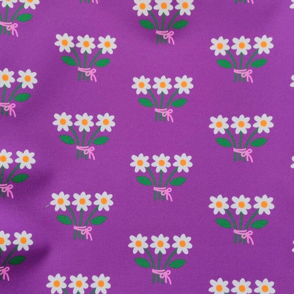Outdoorstoff Blümchen lila (143) 100% Polyester 15,80/m