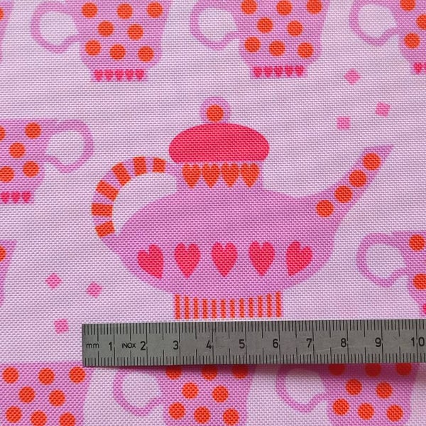 Outdoorstoff teatime Kanne rosa (152) 100% Polyester 15,80/m