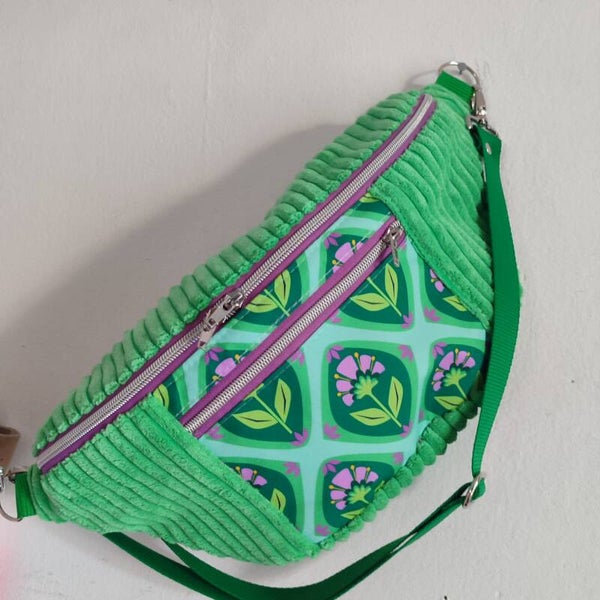 Bauchtasche XL Primavera petrol (BL015)