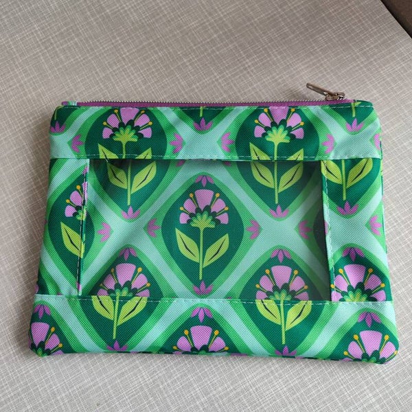 Fenstertasche Ornamente Petrol (K043)