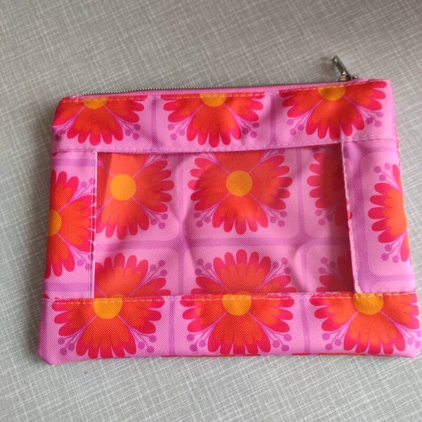 Fenstertasche Fliesenblume orange (K042)