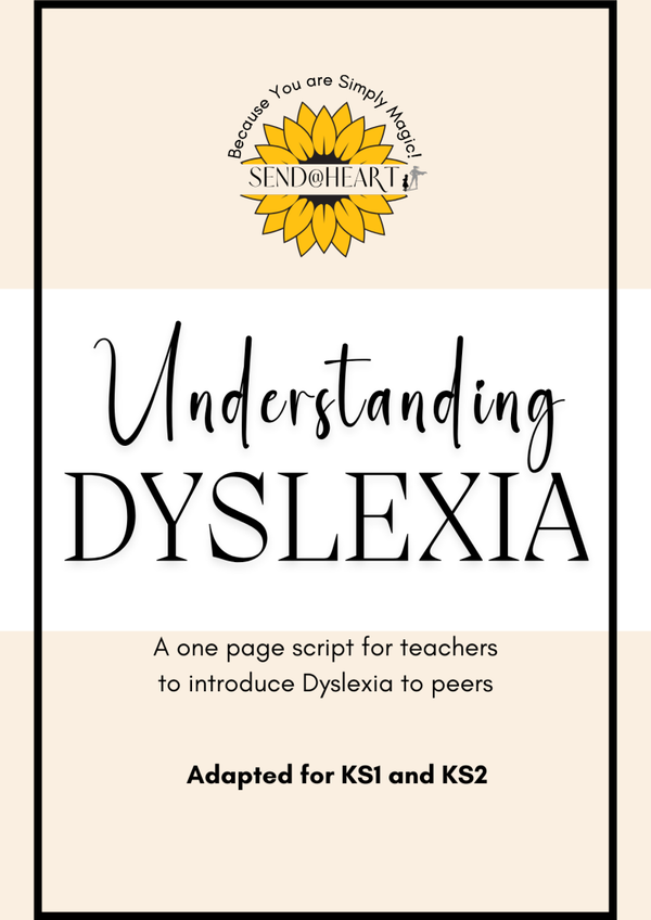 Understanding Dyslexia - One page script for teachers to introduce Dyslexia to peers