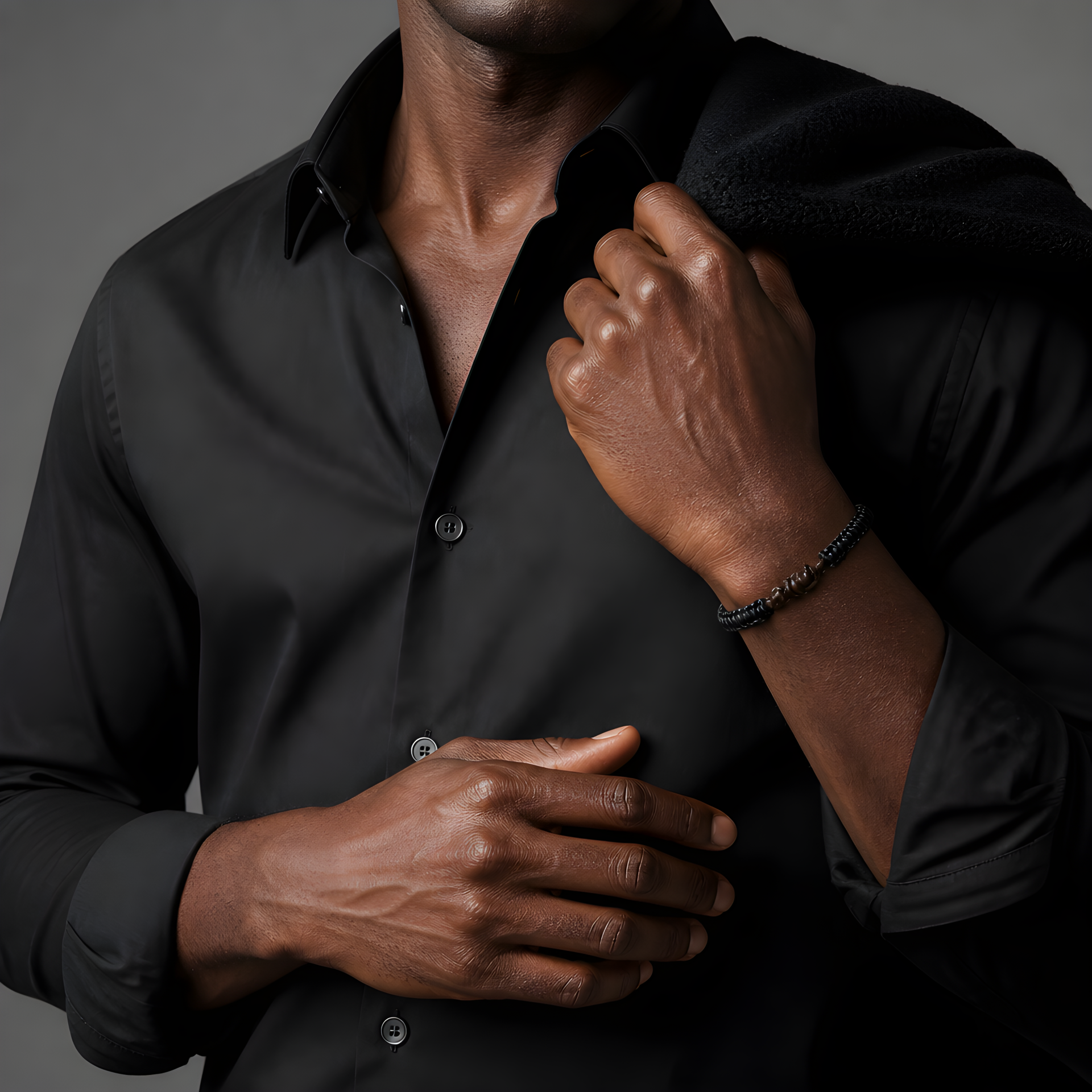 Bracelet en cuir - noeuds