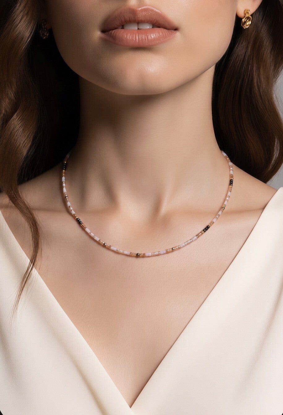 Collier perles douceur