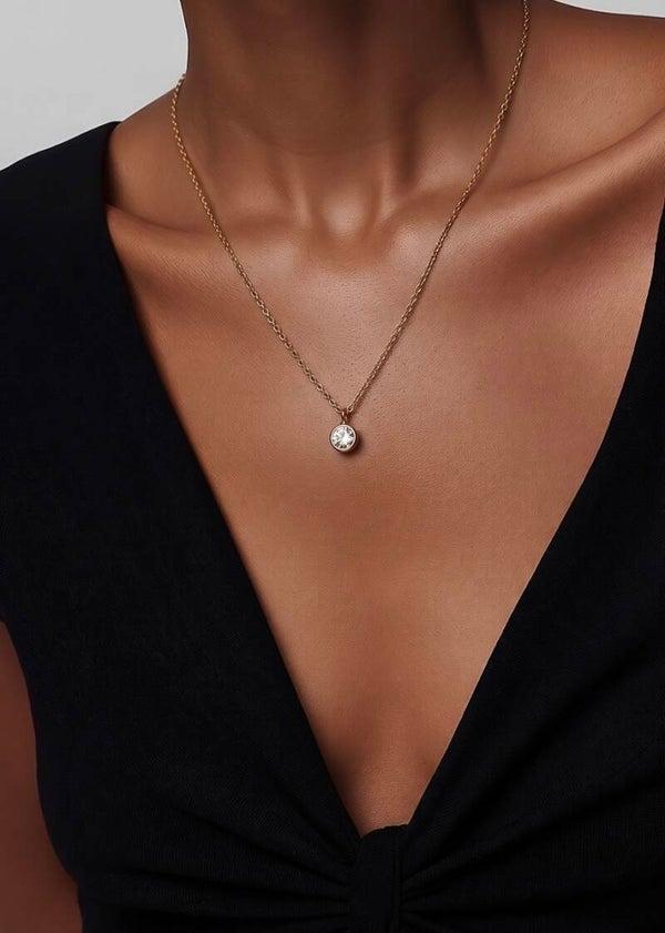 Collier Éclat – Pendentif solitaire