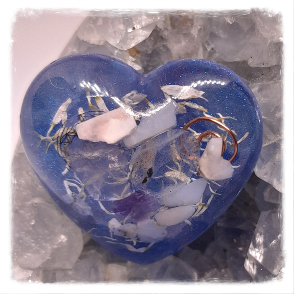 CHAGRIN D'AMOUR Grand Cœur Bleu