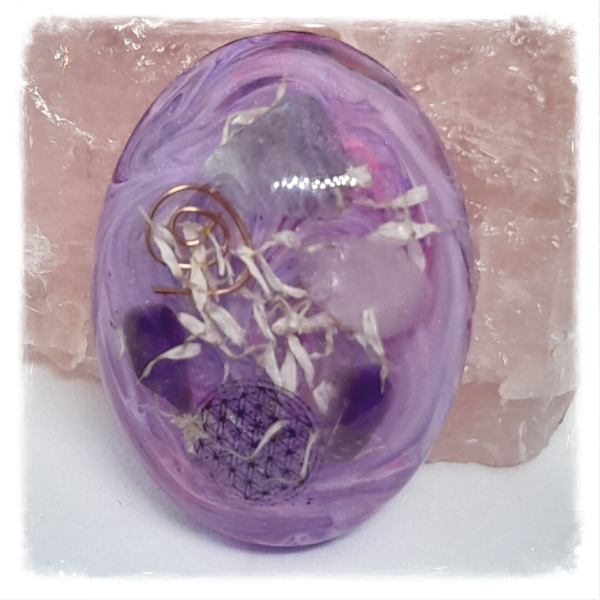 ANGOISSES ADULTE Grand Ovale Mauve