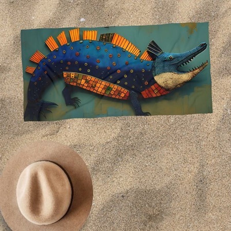 crocodile-towel-in-the-sand-standard-02dzcf.jpg