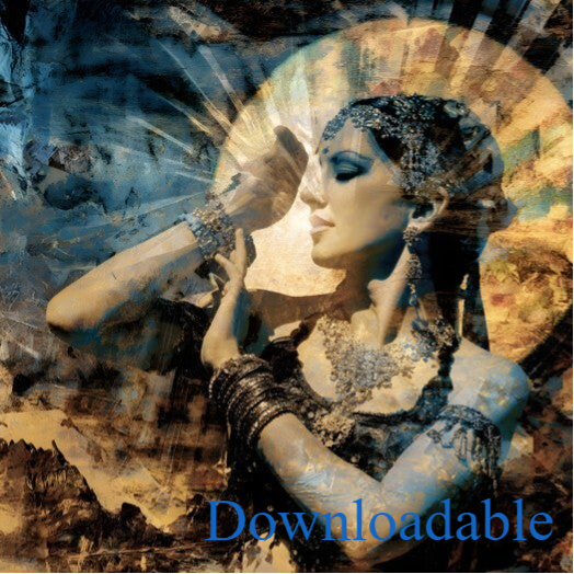 Mata Hari WWI Spy and Exotic Dancer Square Dowmloadable Poster