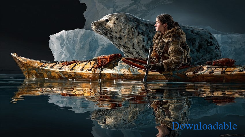 Inuit Sedna Sea Goddess Horizontal Downloadable Poster