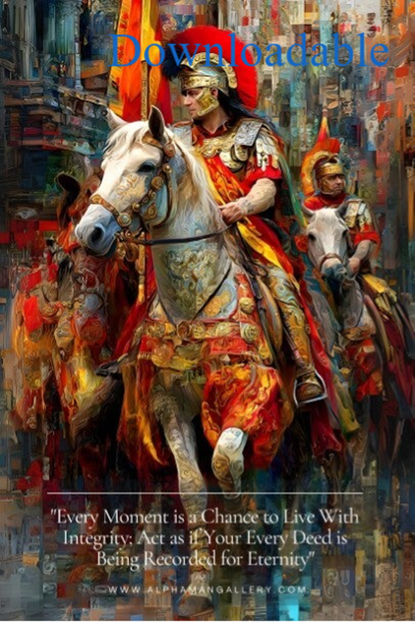 Every Moment is a Chance to Live With Integrity. Act as if Your Every Deed is Being Recorded for Eternity