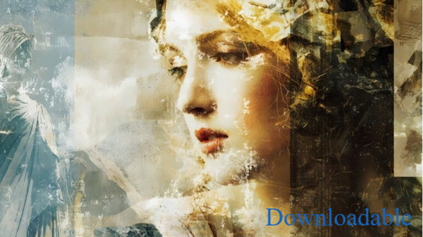 Unveiling the Goddess A Fragmented Classical Dream Horizontal Print