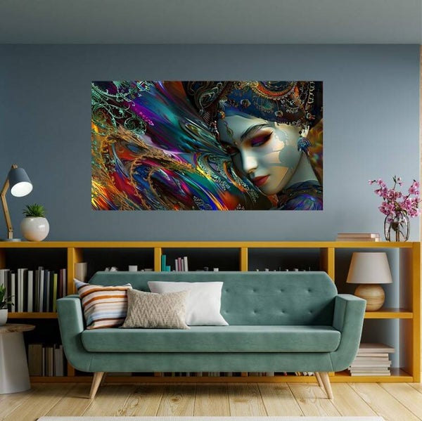 Venice Mask Queen Downloadable Horizontal Poster