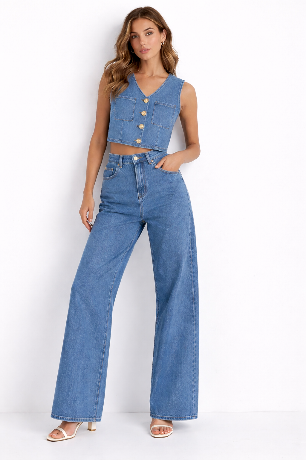 Set Wide Leg Denim