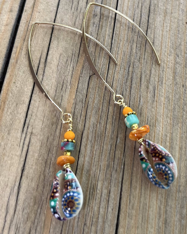 Boucles d'oreilles "Mandala Shell"