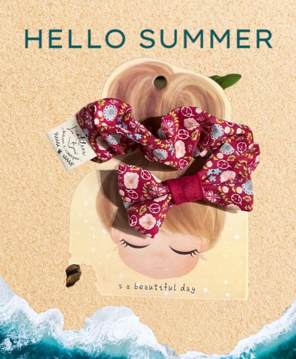 Duo barrette chouchou «Capucine »