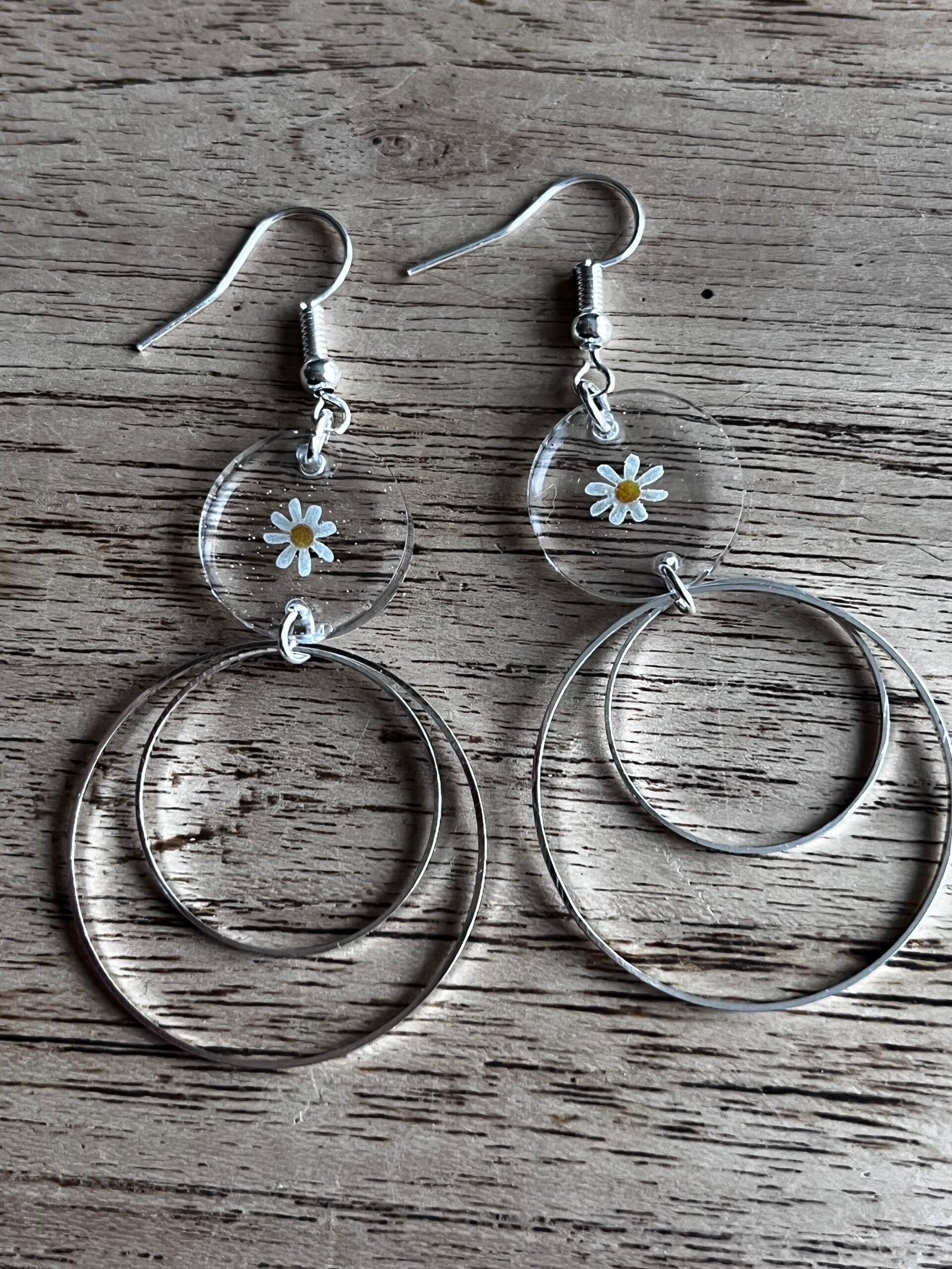 Boucles d’oreilles «Les aérialistes florales»