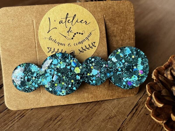 Barrette «Starlight émeraude »