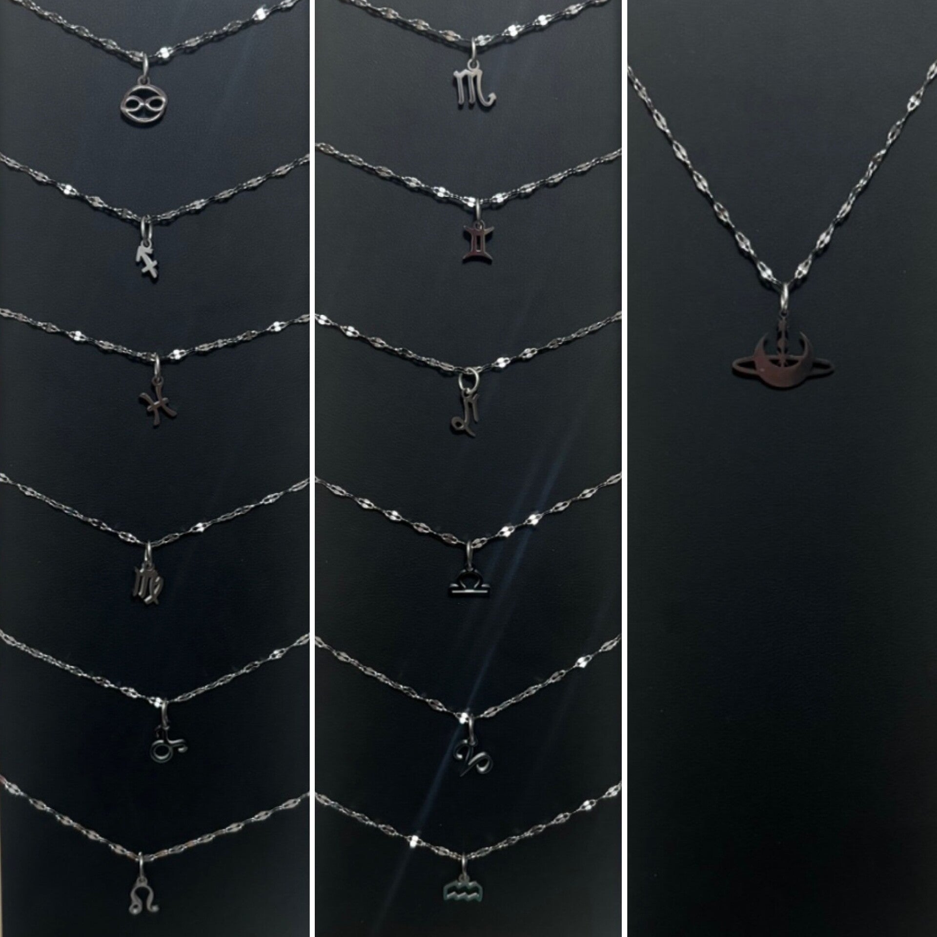 Collier argenté - collection astrologie