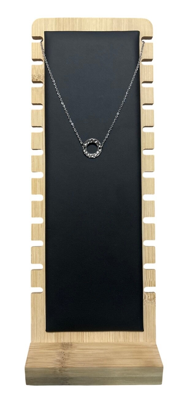 Collier argenté - rond