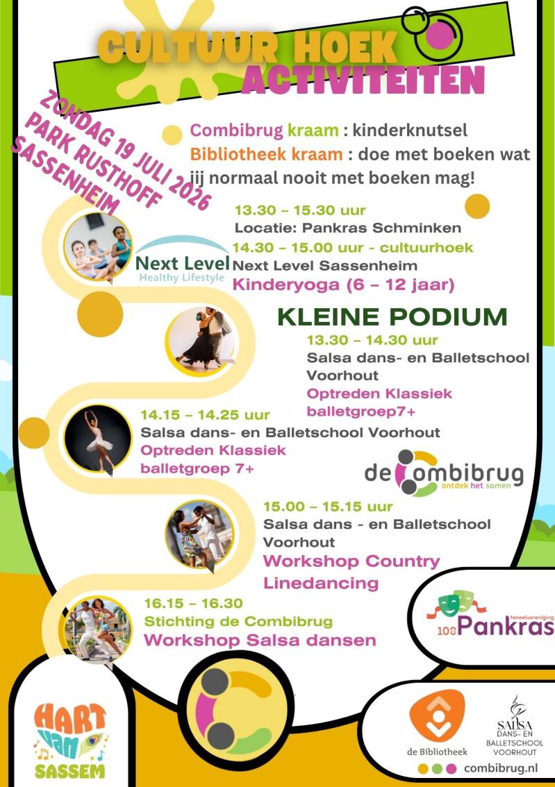 Hart van Sassem 19 juli Cultuurfestival