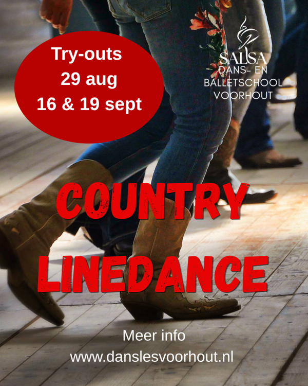 Try-outs Country Linedance en leskaarten