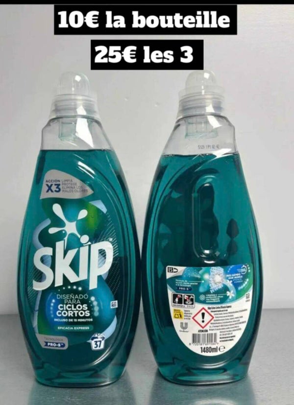 SKIP lavage Court  plusieurs parfums unité ou part 3