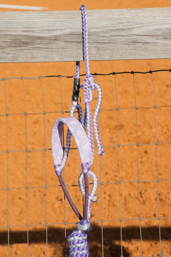 Lavender + White Muletape Halter