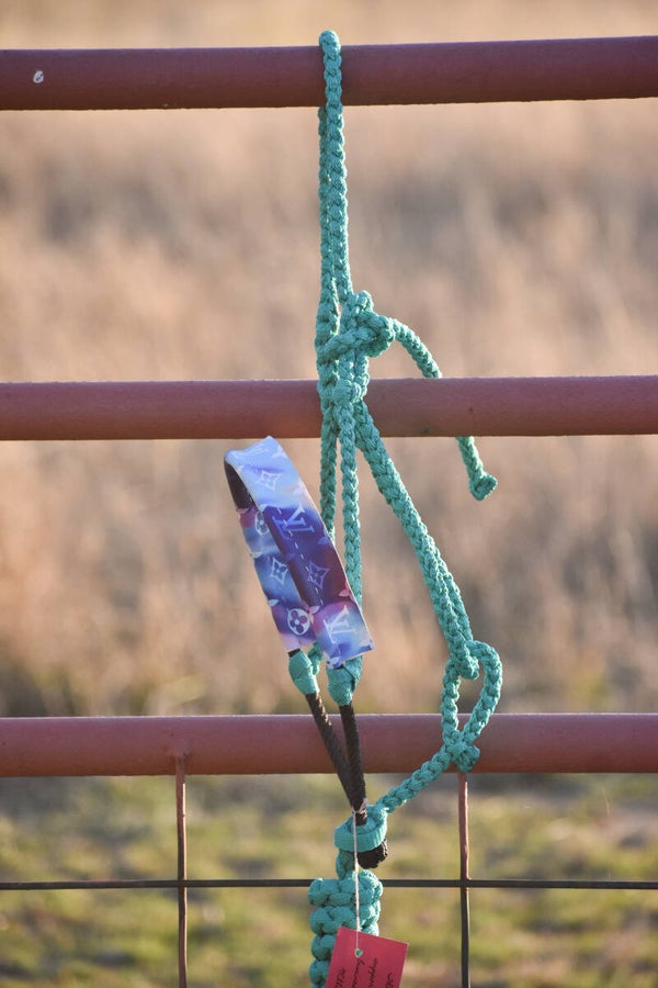 Teal Muletape Halter