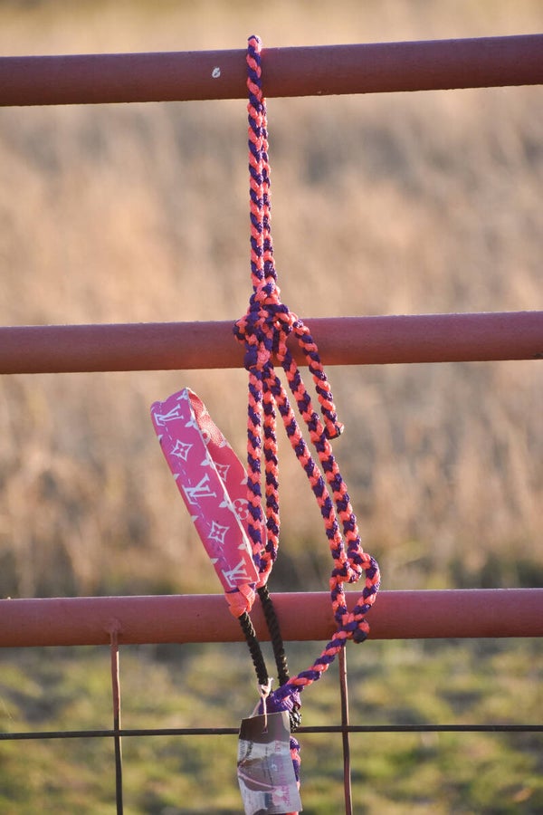 Purple + Pink Muletape Halter