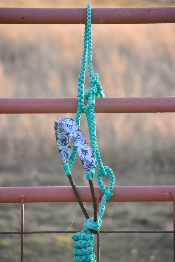 Teal Muletape Halter