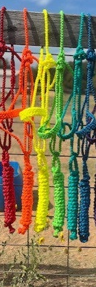 Lime Green Flat Muletape Halter