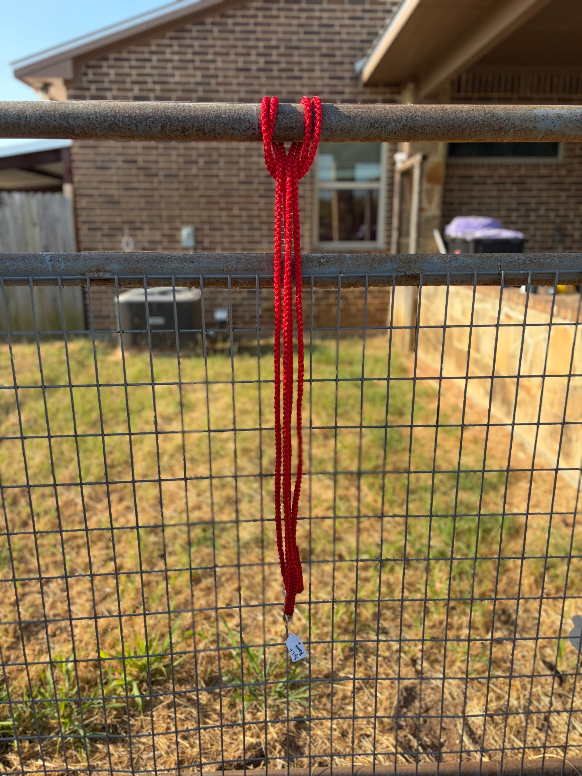 Red Split Reins